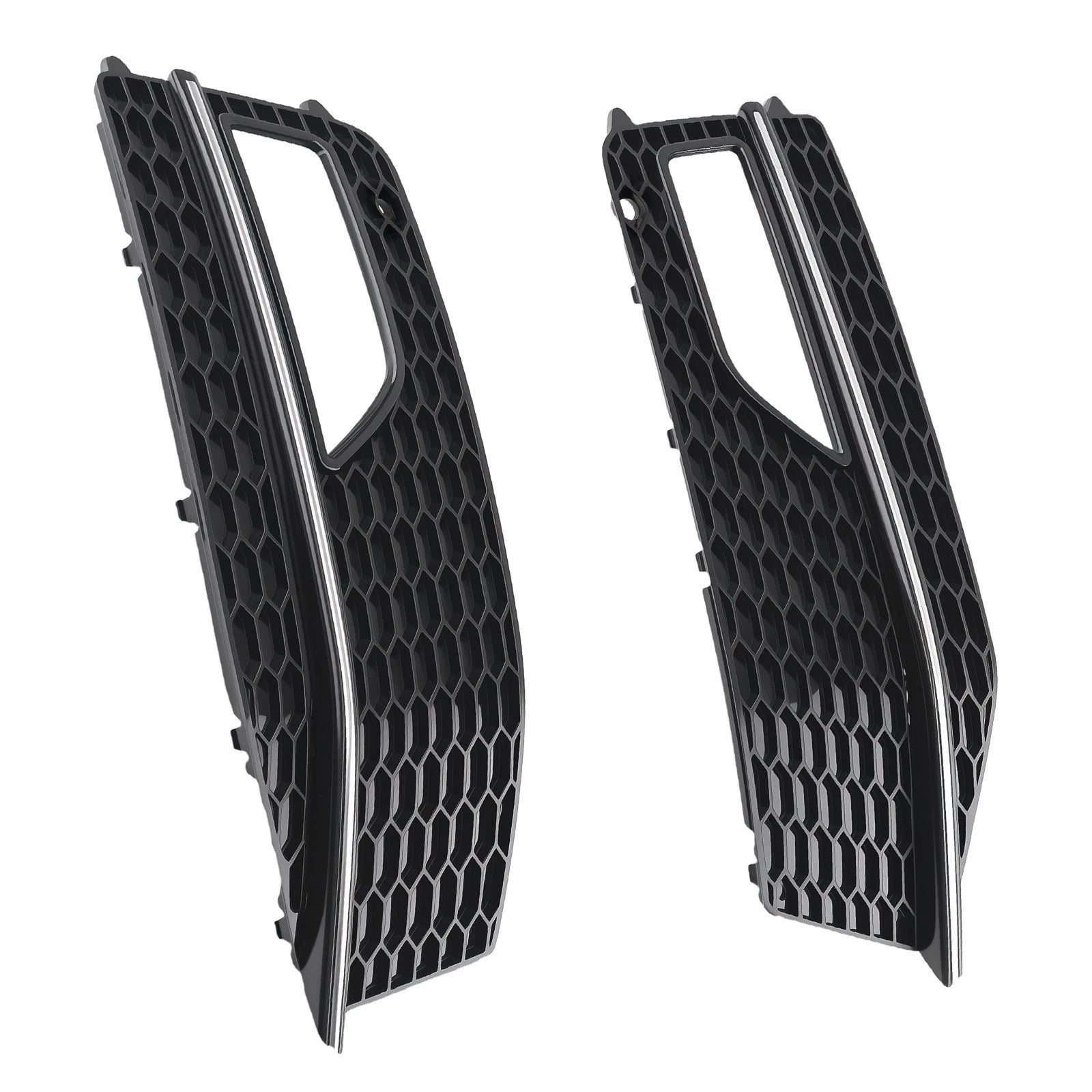 Front Bumper Fog Light Grille Cover for Audi A4 (2013–2016)