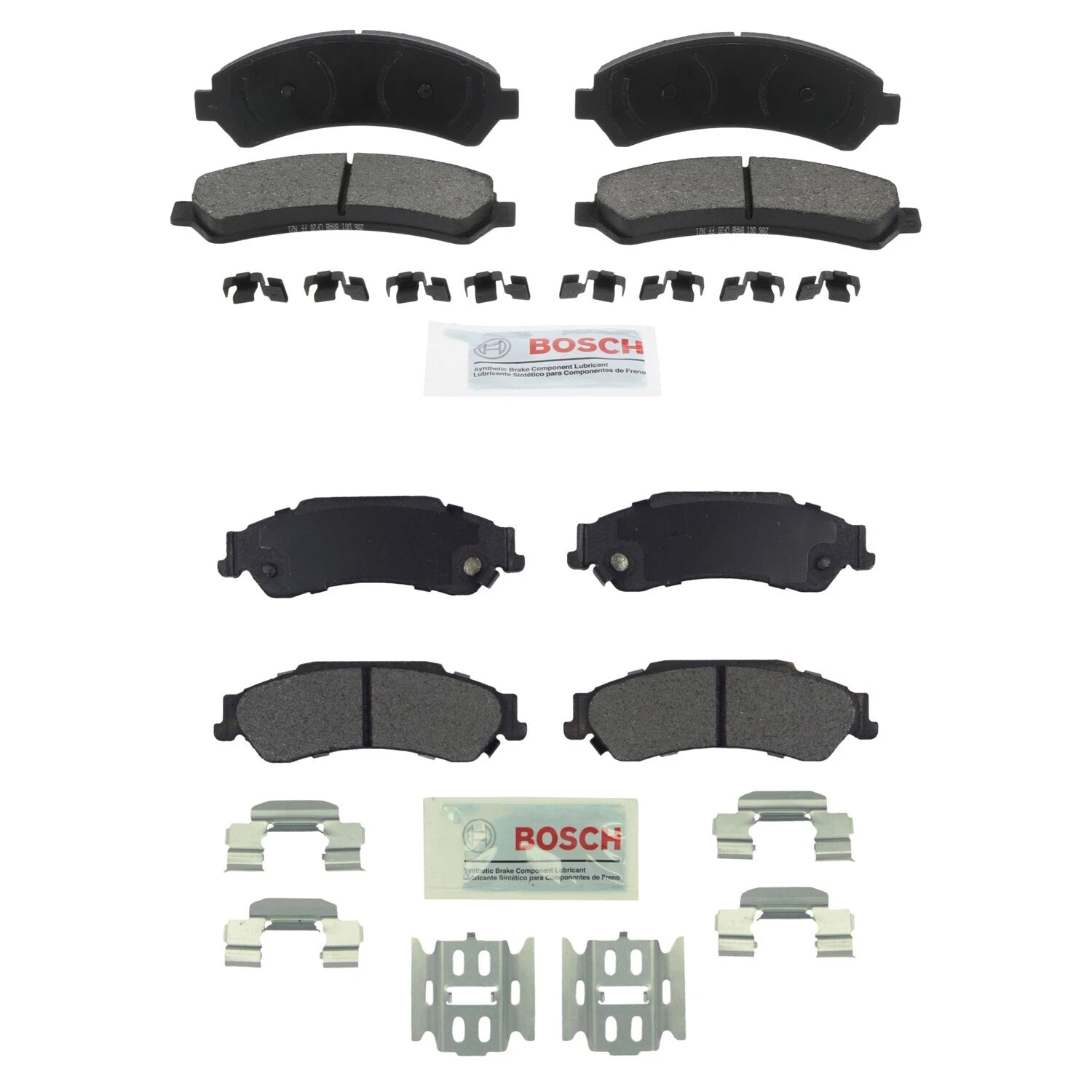 Set of 4 Bosch Blue Ceramic Disc Brake Pads for Blazer Jimmy Hombre Sonoma (1995–2005)