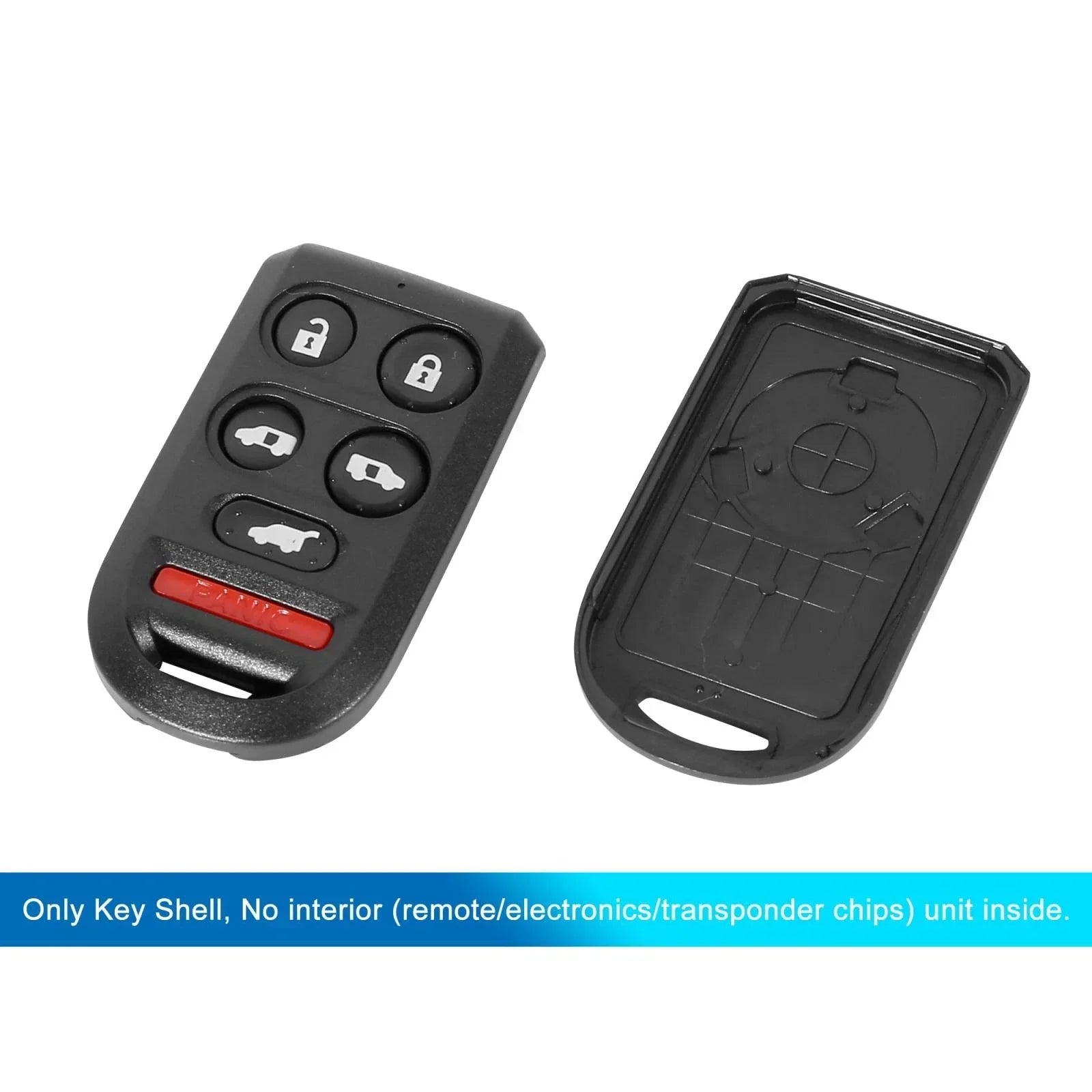 Car Key Fob Shell Case for Honda Odyssey 2005-2010 - 6 Button Key Cover