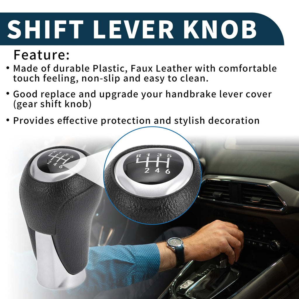 6 Speed Manual Gear Shifter Knob for Mazda 3, CX-5 (2013–2015)