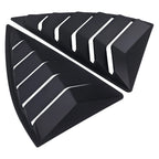 Quarter Side Window Louvers for Chevy Camaro (2010–2015) ABS Painted Black