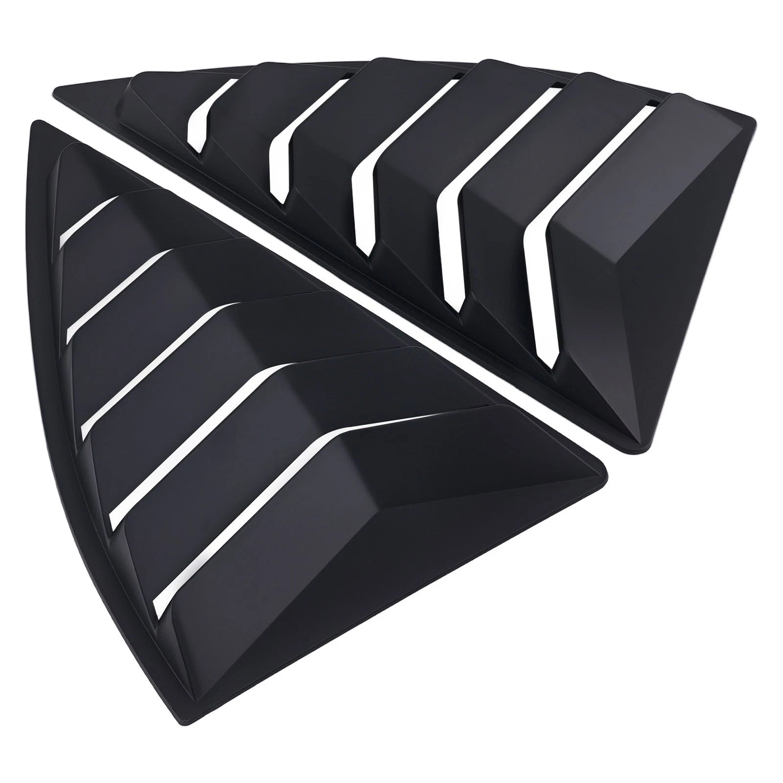 Quarter Side Window Louvers for Chevy Camaro (2010–2015) ABS Painted Black