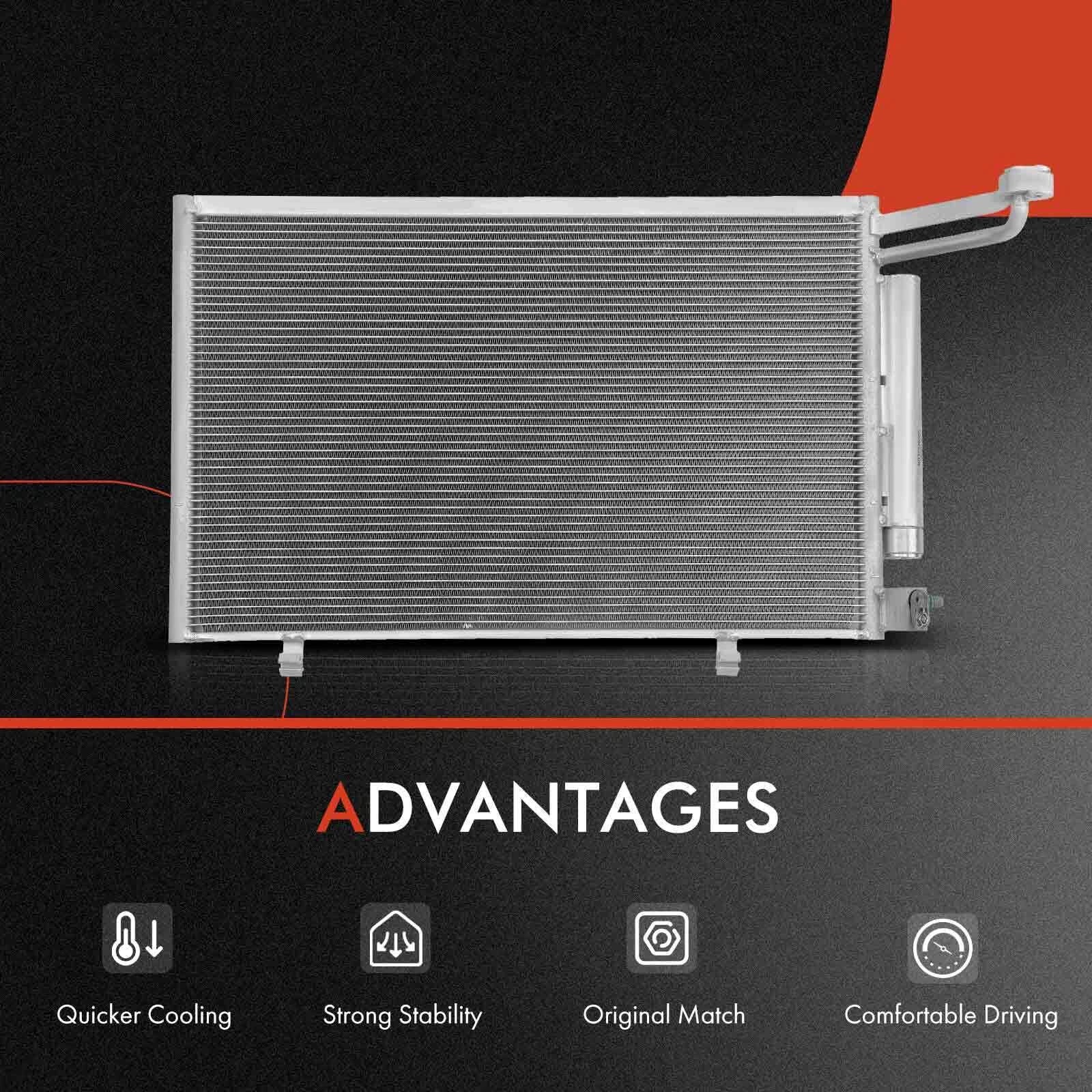 Radiator & A/C Condenser with Drier for Ford Fiesta (2011-2019)