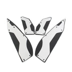 Silver Aluminum Floorboard Foot Pedals for Yamaha XMAX 250 300 400 (2017-2023)