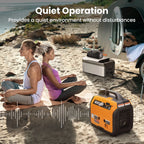 3500-Watt Portable Inverter Generator for Home Backup (58 dB, Gas)