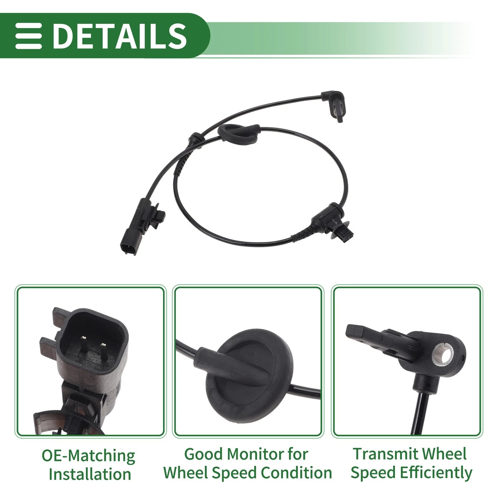 ABS Wheel Speed Sensor No. 26236681 for Buick Cavalier (1995–2005) Front Right