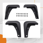 Set of 4 Mud Guards for Mitsubishi Lancer (2008–2017) DE ES Black