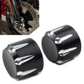 CNC Front Axle Cap Nut Covers  for Harley Touring Road King Electra Glide