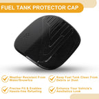 Fuel Tank Door Cap for Nissan Qashqai (2023–2025) Carbon Fiber Black