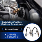 2X Upstream & Downstream Oxygen Sensor for Honda Odyssey 3.5L V6 (1999–2000)