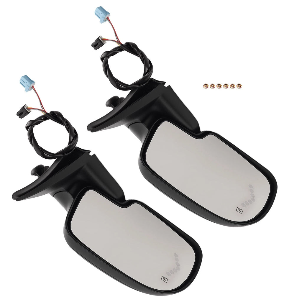 Side Mirror Pair for Chevy Silverado 1500 HD (2003) Heated Power 62133-34G-P81