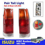 Tail Lights Rear Lamp Chrome Fits Isuzu KB Holden Rodeo Pickup UTE Truck 1980-88