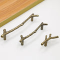2Pcs Vintage Tree Branch Cabinet Pulls for Cabinet Drawer Knob