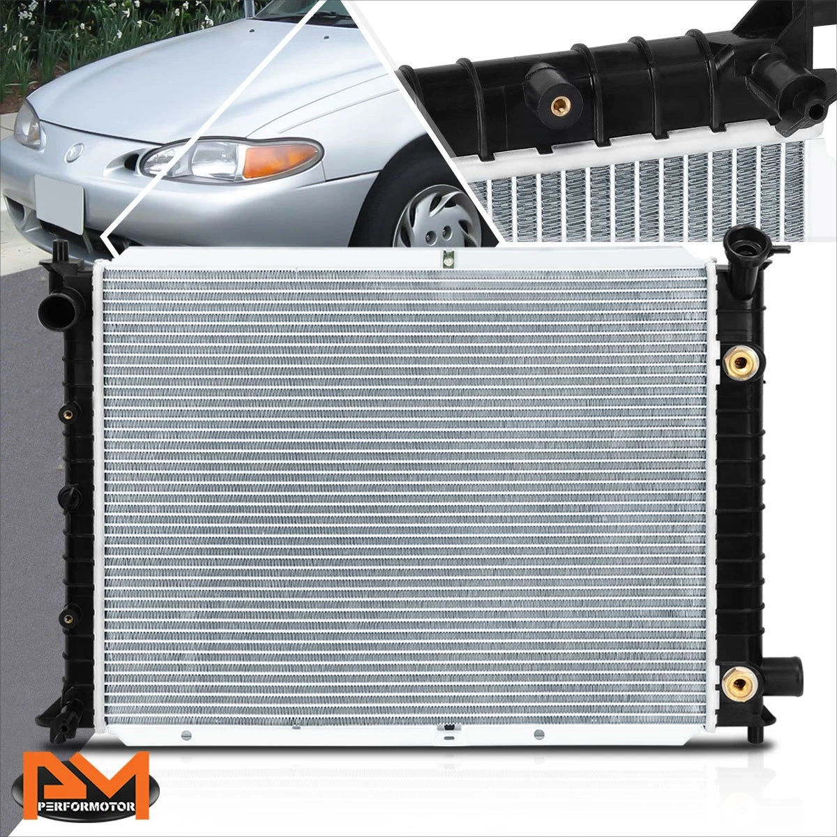 Aluminum OE Style Radiator for Ford Escort/Mercury Tracer (1991–2002) DPI-1273