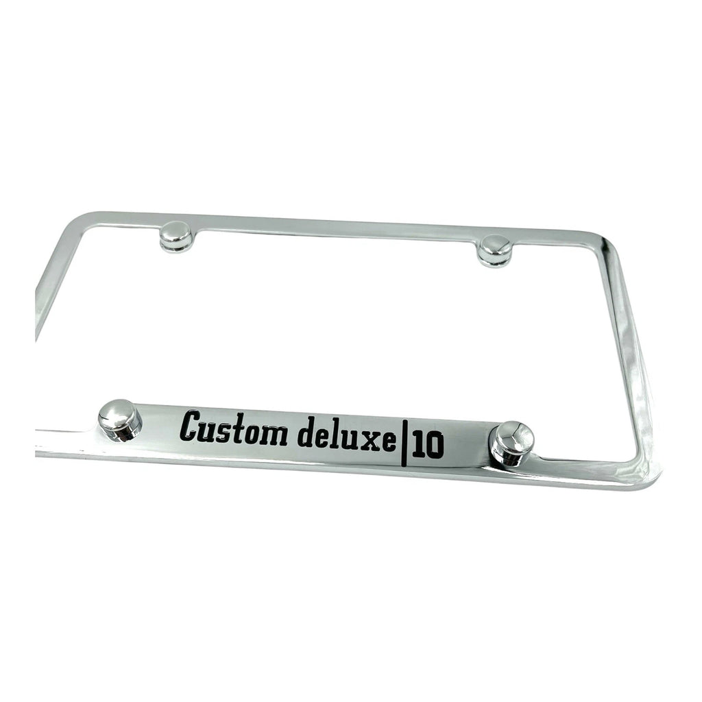 License Plate Frame Licensed for Chevrolet Custom Deluxe (2014–2019)