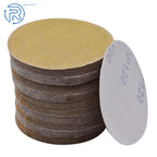 100 Pack 5" 120 Grit Hook Loop Sanding Discs No-Hole Pads