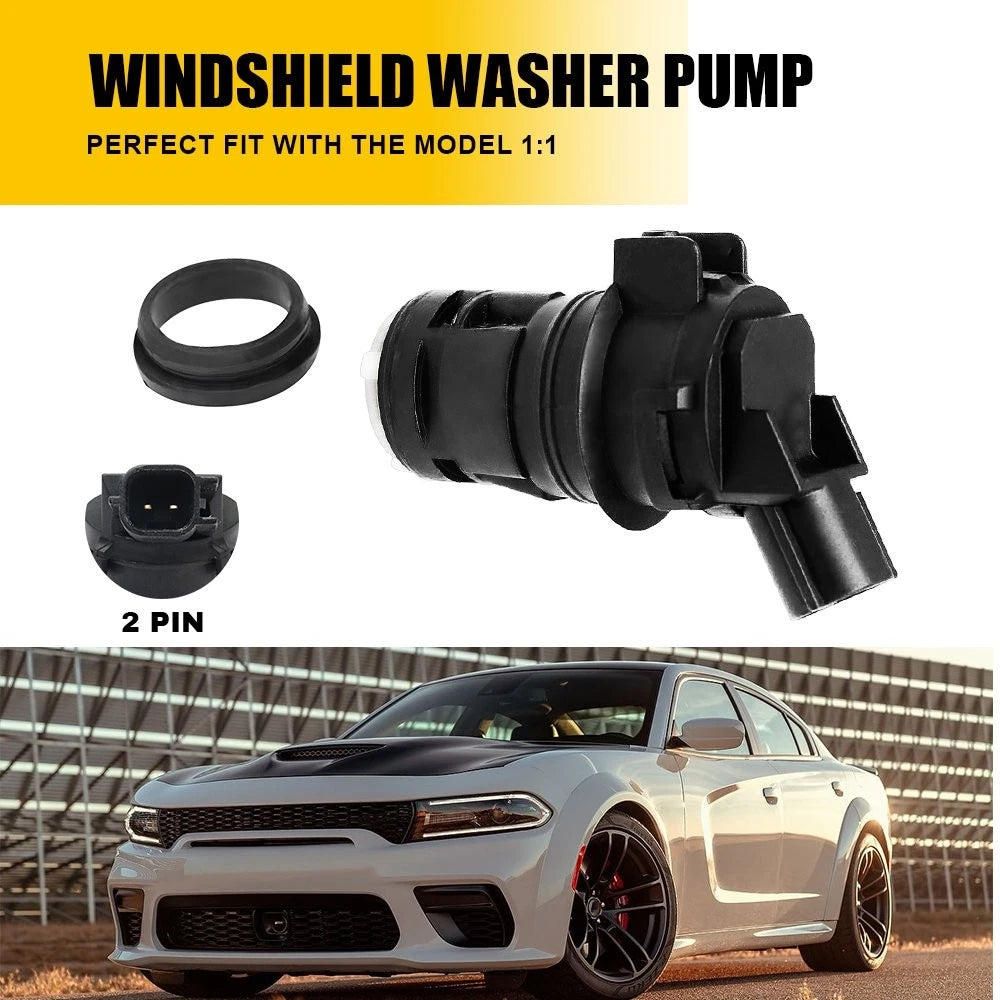 Windshield Washer Pump 05139113AA for Chrysler 300 Dodge Challenger Charger (2005–2023)
