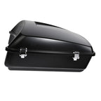 Chopped Trunk with Mount Rack for Harley Touring Glide (2014–2024) Black Denim
