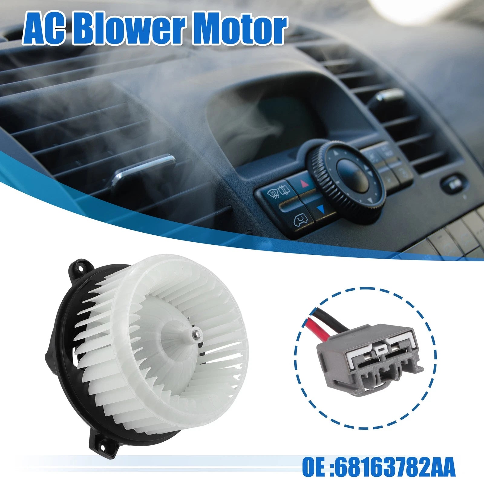 AC Heater Blower Motor No. 68163782AA for Dodge Dart (2013–2016)