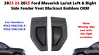 Set of 2 Fender Vent Blackout Emblems for Ford Maverick (2023–2025)