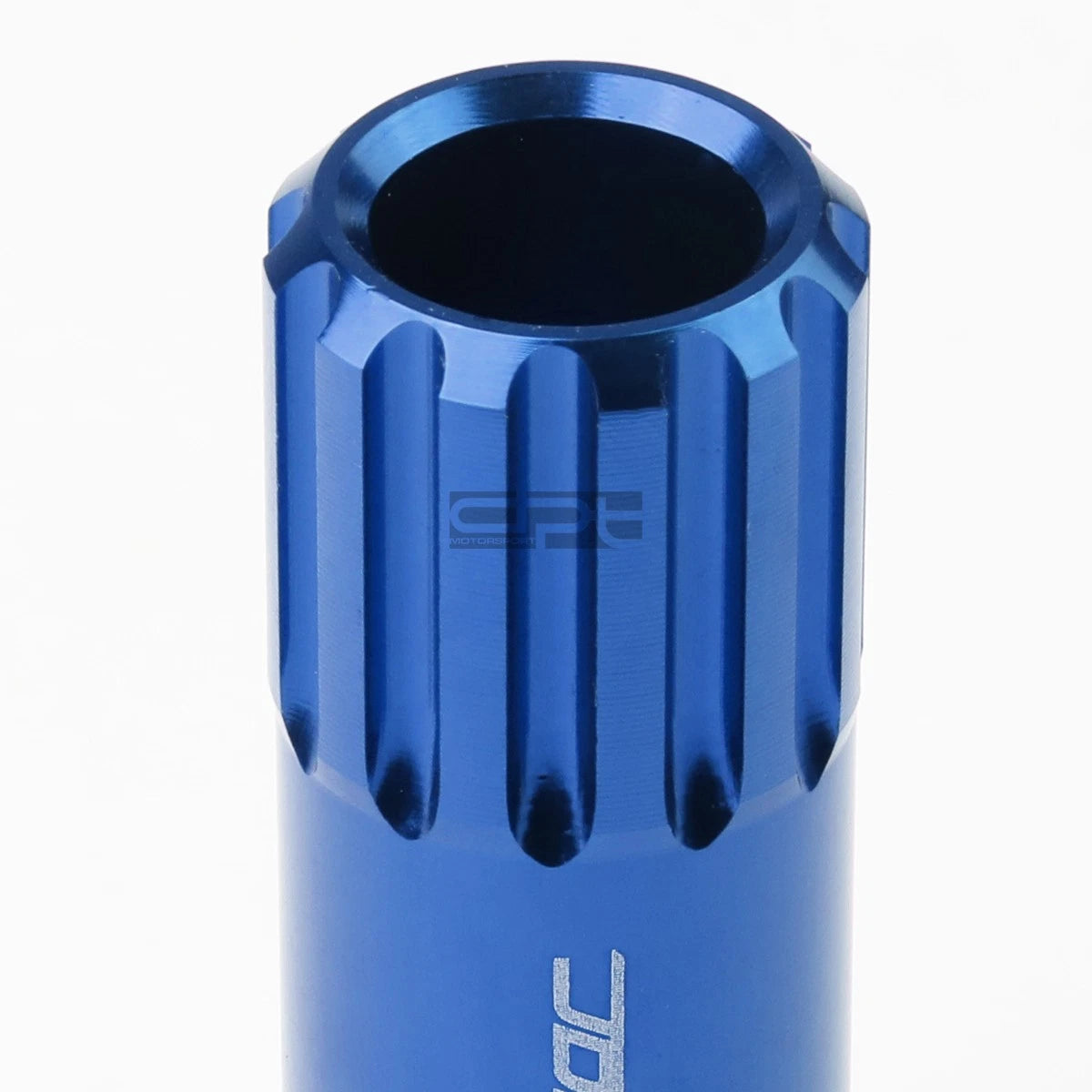 Open-End Aluminum Blue Lug Nuts + Adapter M12x1.25 for Universal (16)