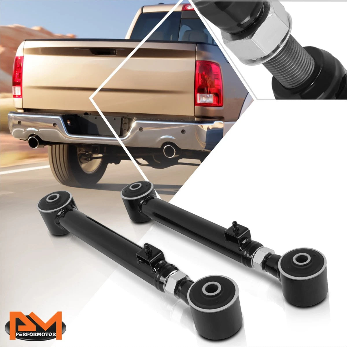 Set of 2 Rear Upper Control Arms for Dodge Ram 1500/Jeep Gladiator (2009–2023)