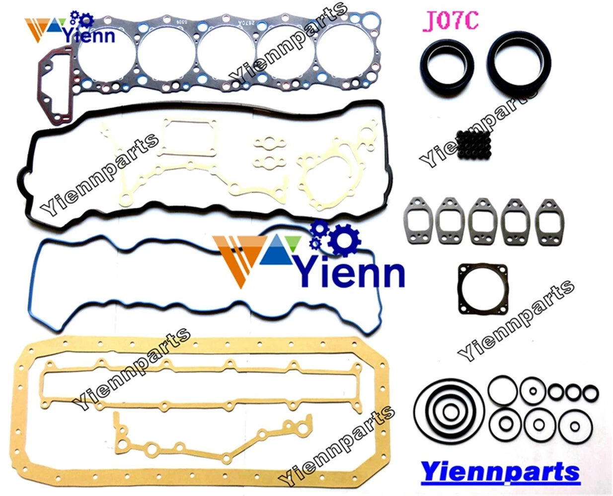 Overhaul Rebuild Kit for Hino Engine Excavator Truck (J07C, J07CT, JO7C)