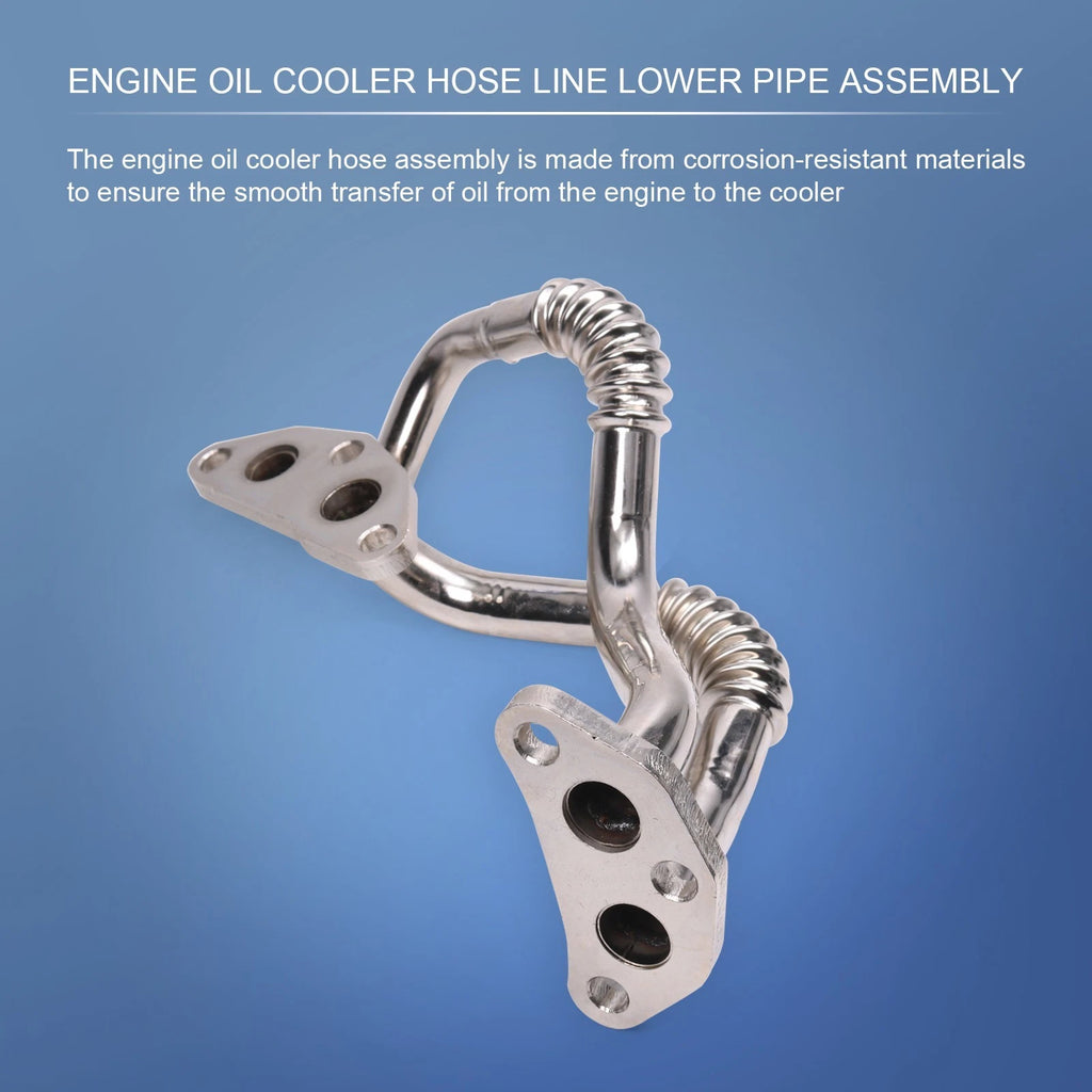 Engine Oil Cooler Line with Gaskets for Toyota Sienna Highlander Venza (2007–2019)