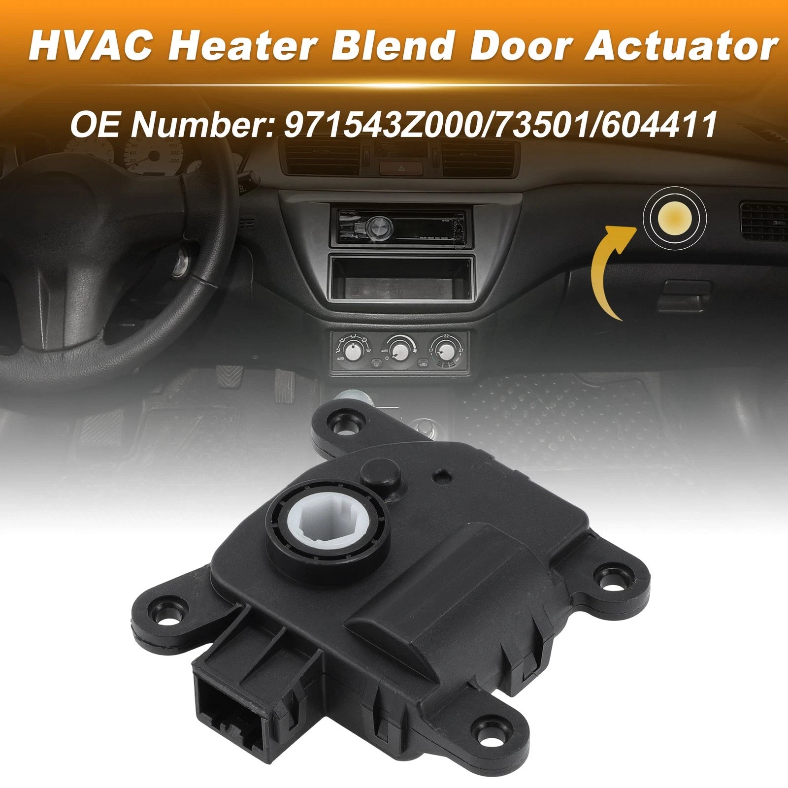 HVAC Heater Blend Door Actuator for Kia Soul (2020–2023) 2016971543Z000