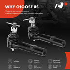 2X Front Outer Tie Rod End for Chevy Silverado 1500 (2009-2013)