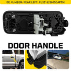 Rear Driver Side Chrome Exterior Door Handle for Ford F-150 (2015–2022)