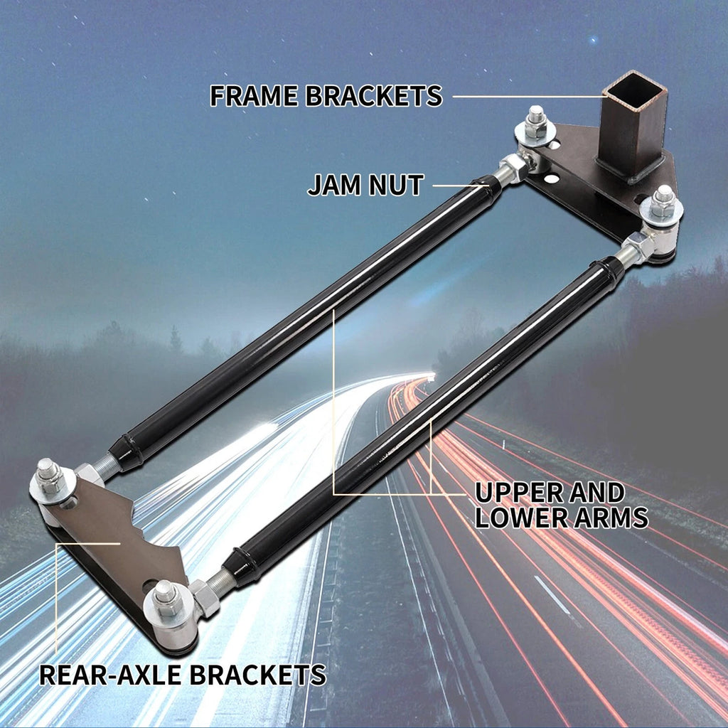 Screw-On Parallel 4 Link Suspension Panhard Bar for Universal Hot Rod