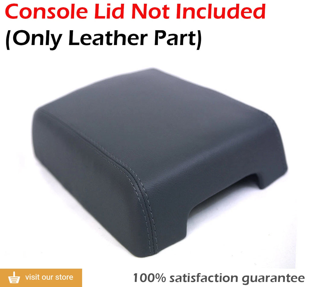 Center Console Armrest Cover for VW Touareg (2004–2010) Dark Gray Leather
