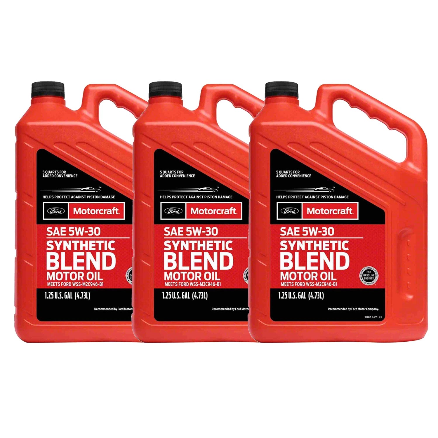 15 Quart Motorcraft SAE 5W-30 Synthetic Blend Oil for