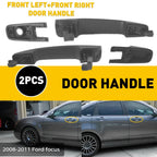 Front Door Panel Handle Set of 2 Black for Ford Focus (2008–2011)