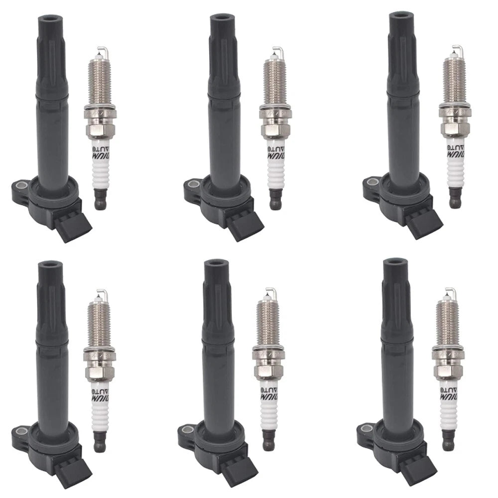 Set of 6 Ignition Coils + 6 Spark Plugs for Toyota Avalon 3.5L V6 (2005–2018) UF487