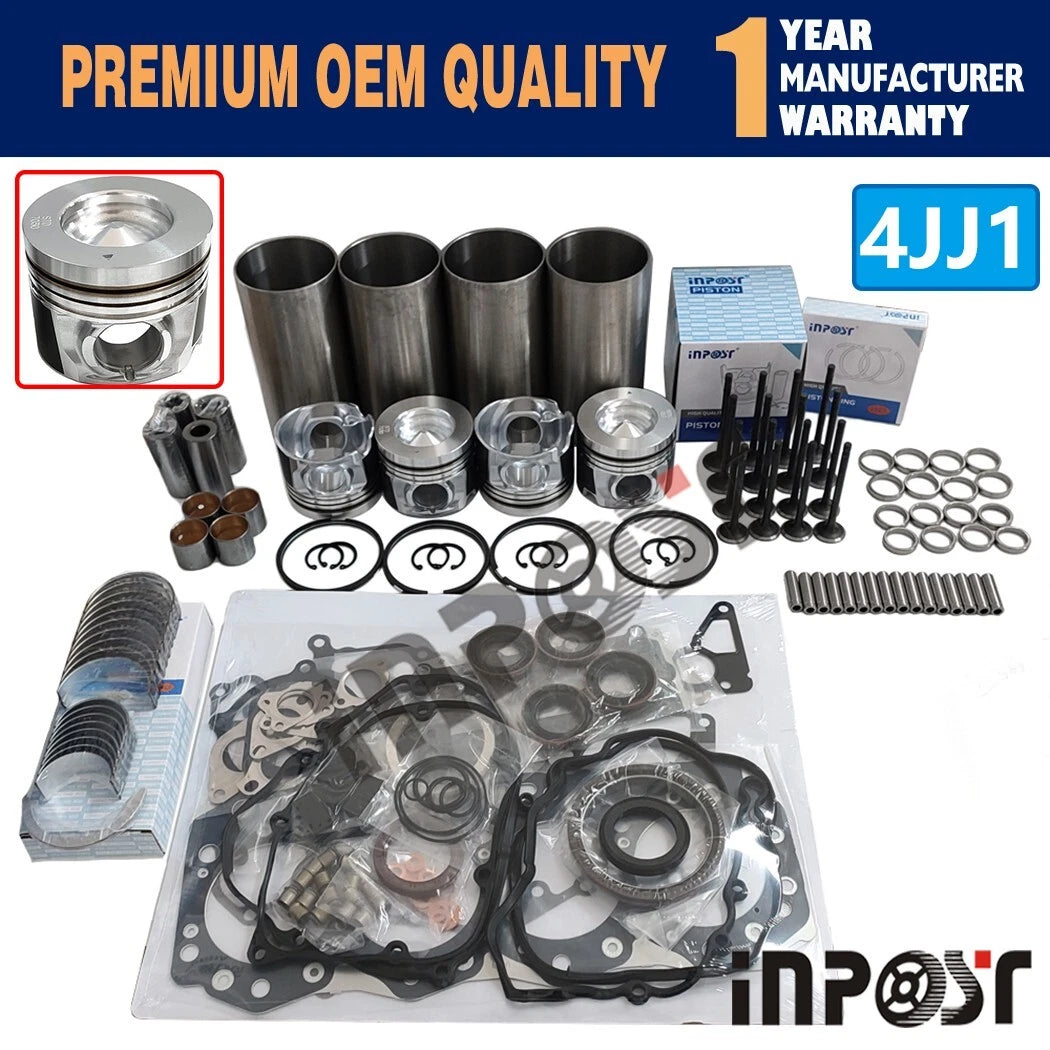 Engine Overhaul Rebuild Kit for Isuzu 4JJ1 NPR NQR NHR NKR ELF (2000–2023)