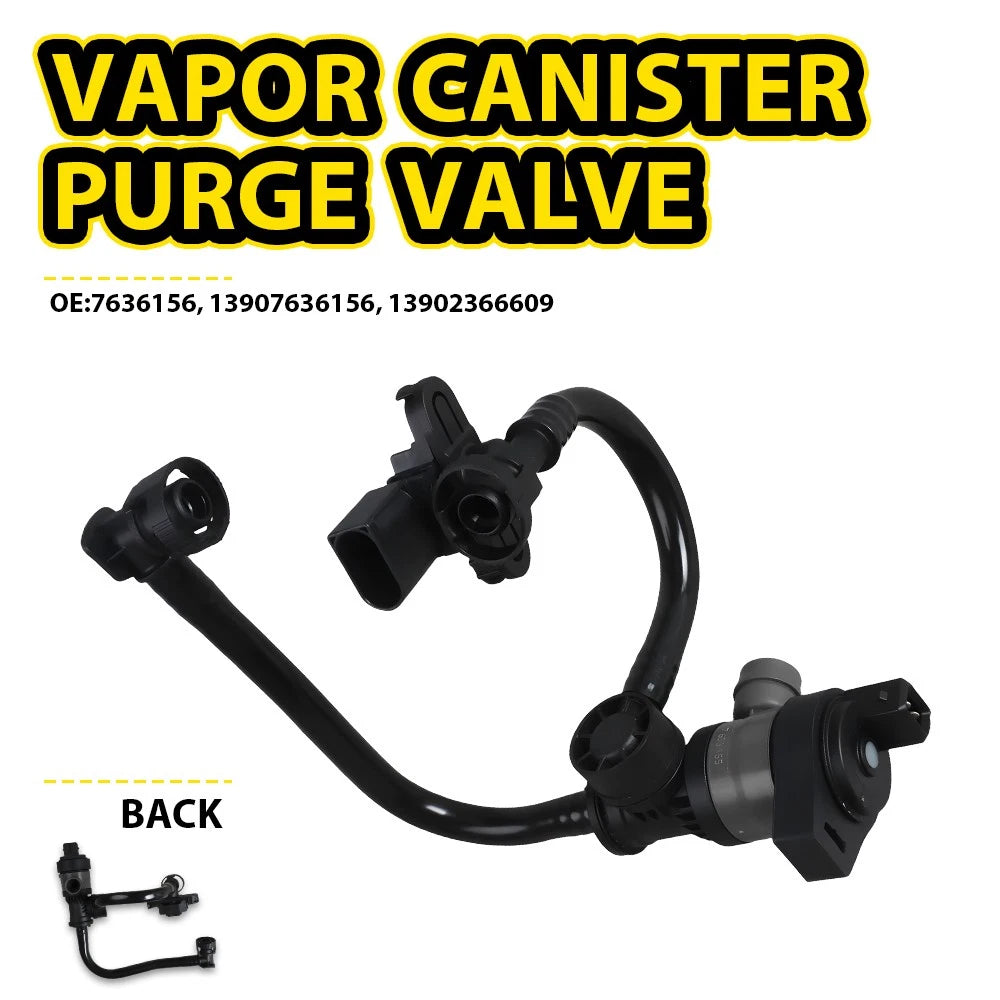 Purge Solenoid Valve w/ Pipe for BMW X3 F25 (2011–2017) X4 F26 (2016–2018)