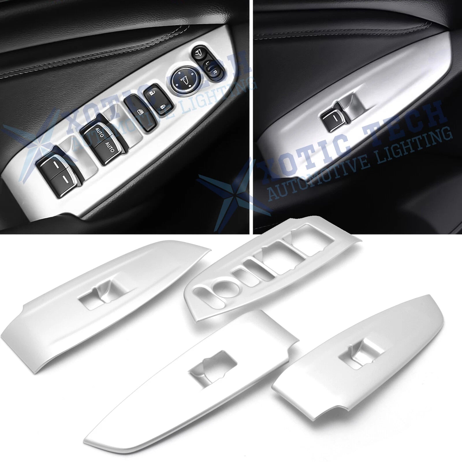 Inner Window Lift Panel Switch Cover Trim for Honda Accord (2018–2024)