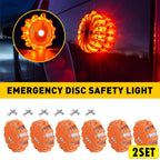 2X LED Safety Flare Warning Disc Strobe Beacon for Universal Use