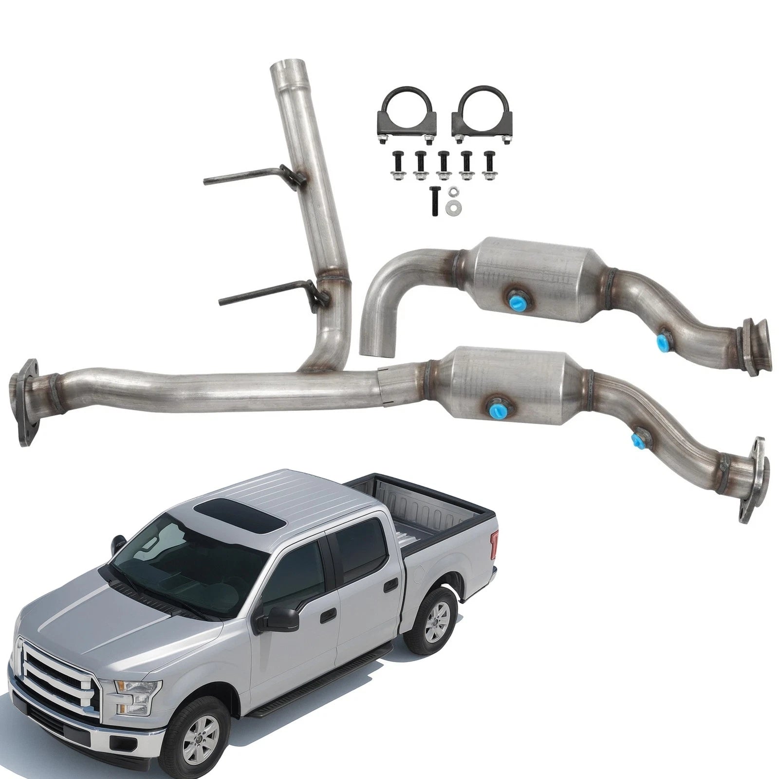 Y Pipe Catalytic Converters for Ford F-150 (2009–2010) V8 4.6L