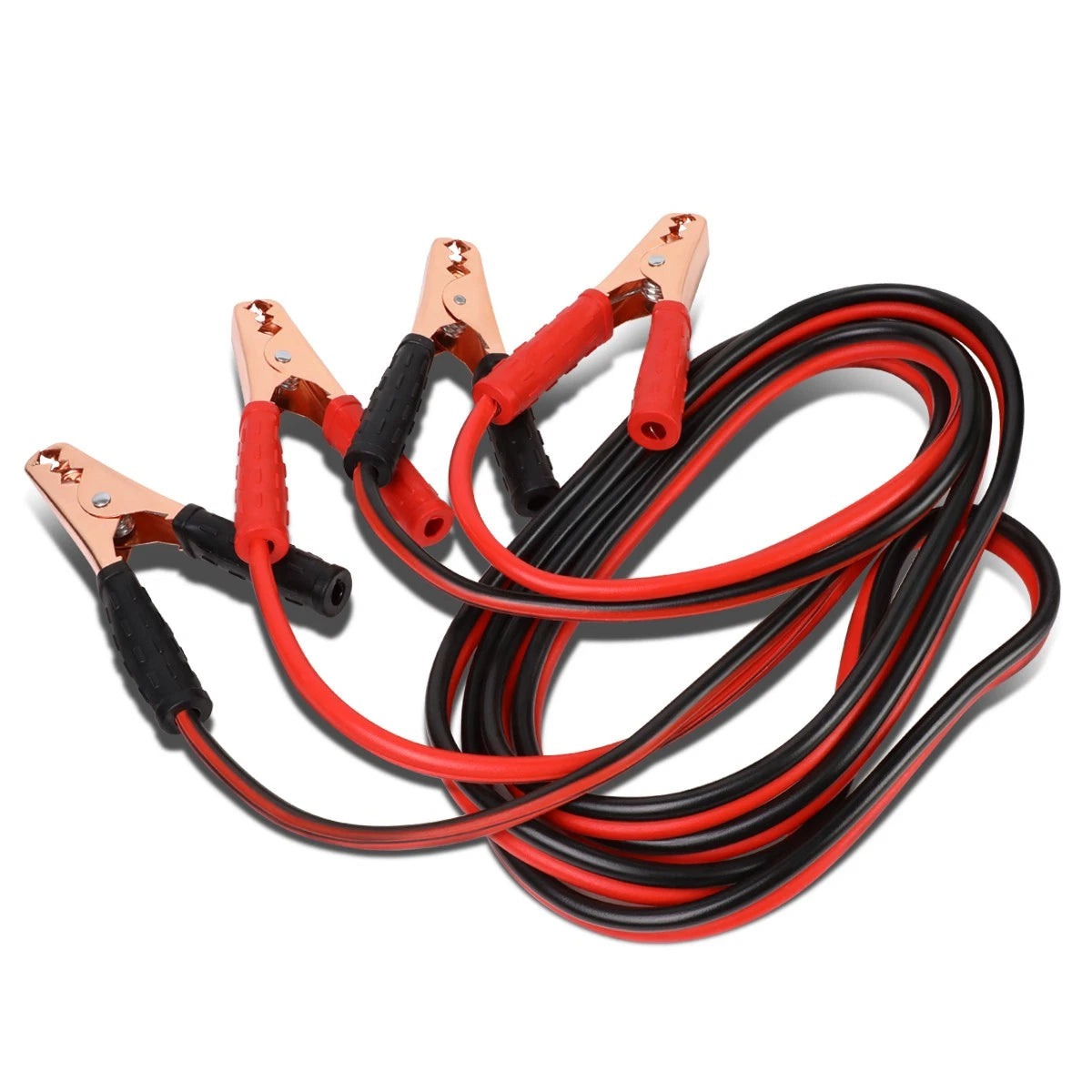 8 Gauge Battery Booster Cable for Emergency Power Jumper (12 Ft, 250 AMP)