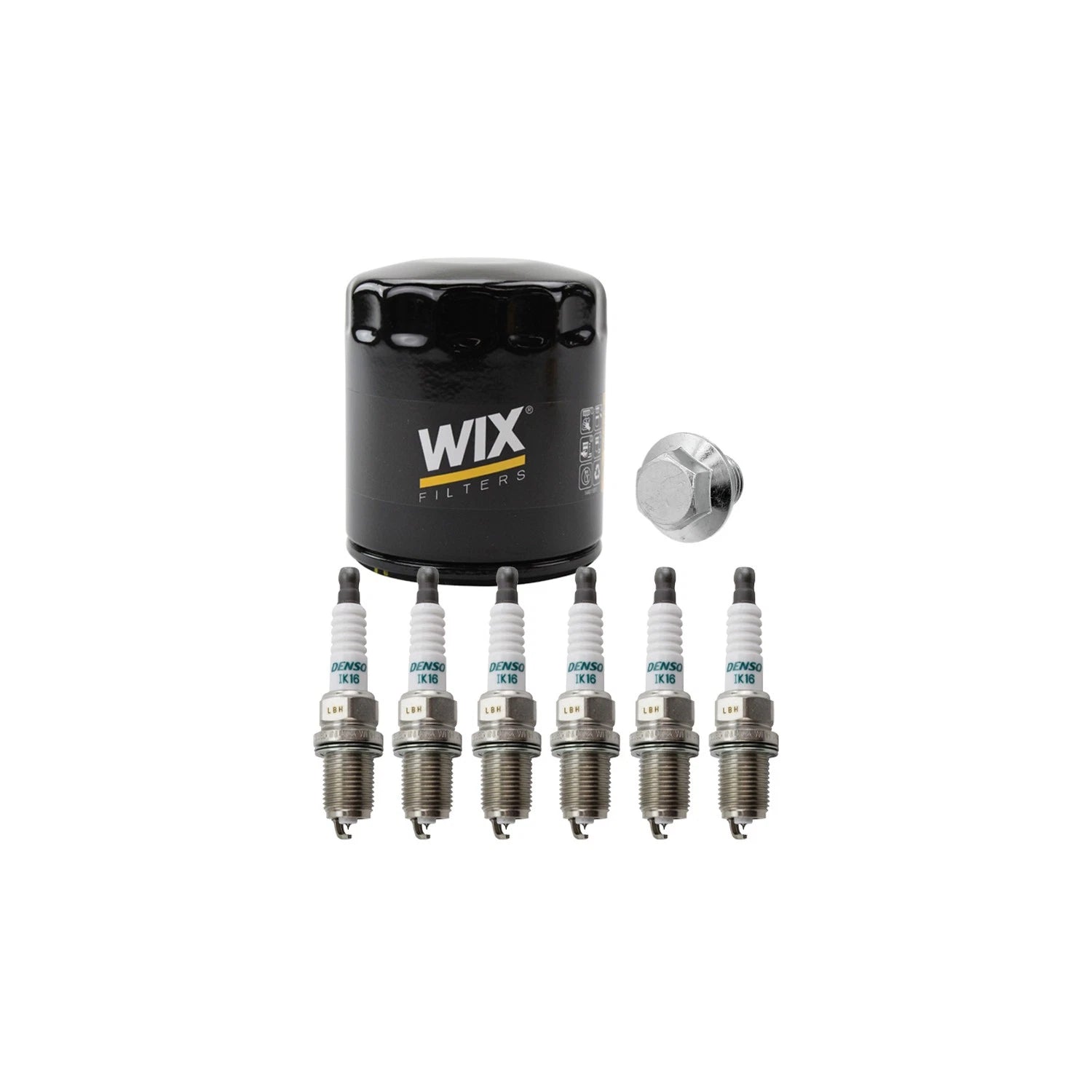 Wix Engine Oil Filter & Denso 6 Iridium Spark Plugs for GS300 Tundra V6 (1998–2006)