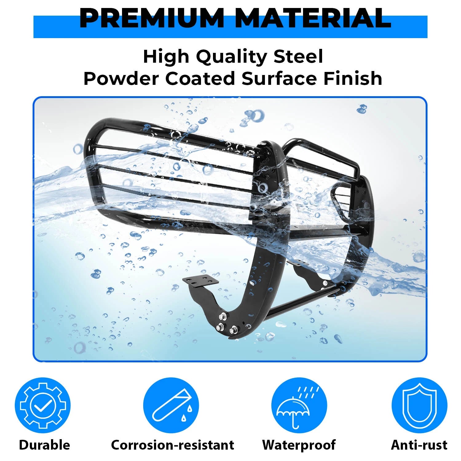Brush Grille Guard Bumper Push Bar for Toyota 4Runner Tacoma (1996–2000)
