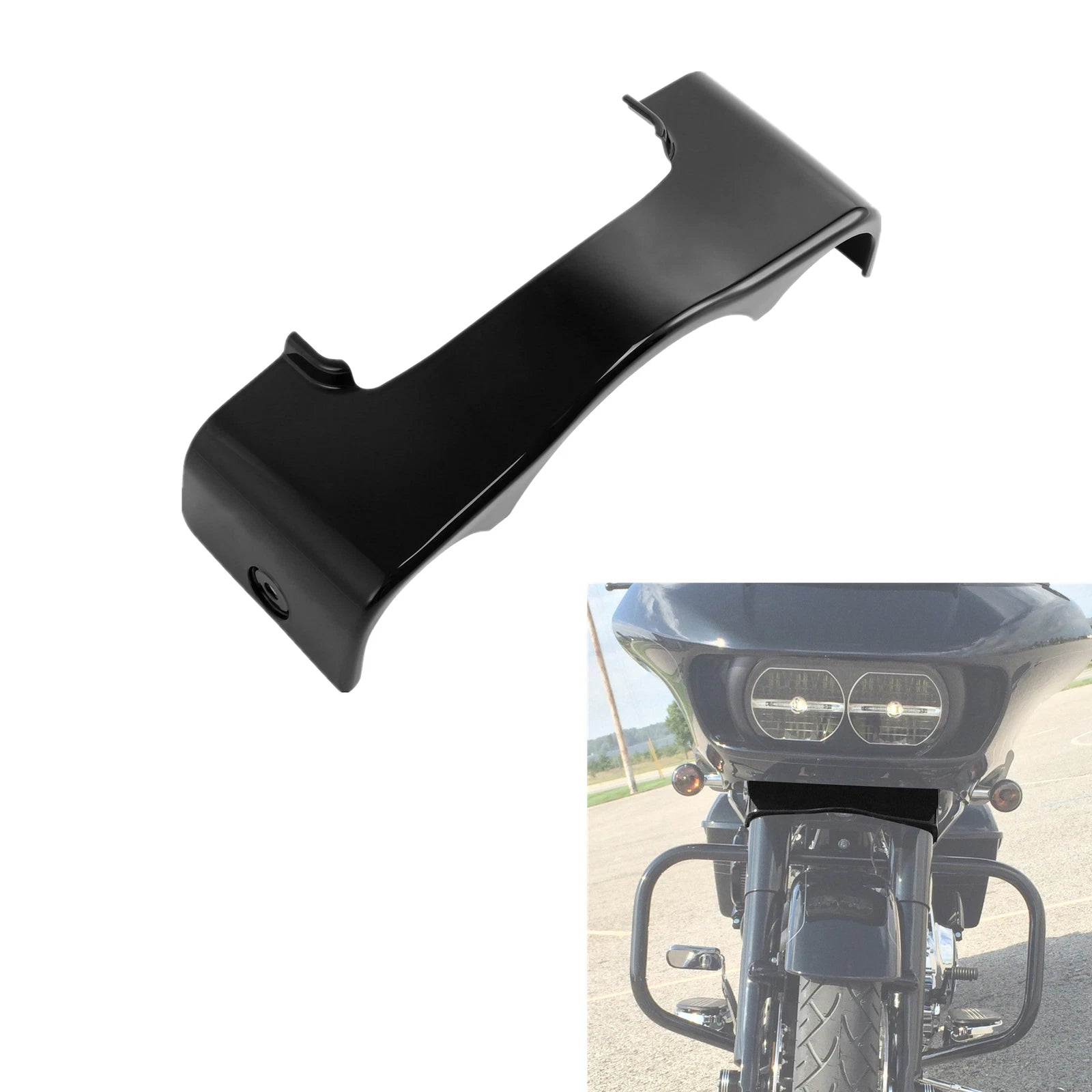 Black Outer Fairing Trim Skirt for Harley Davidson Road Glide (2015–2024)