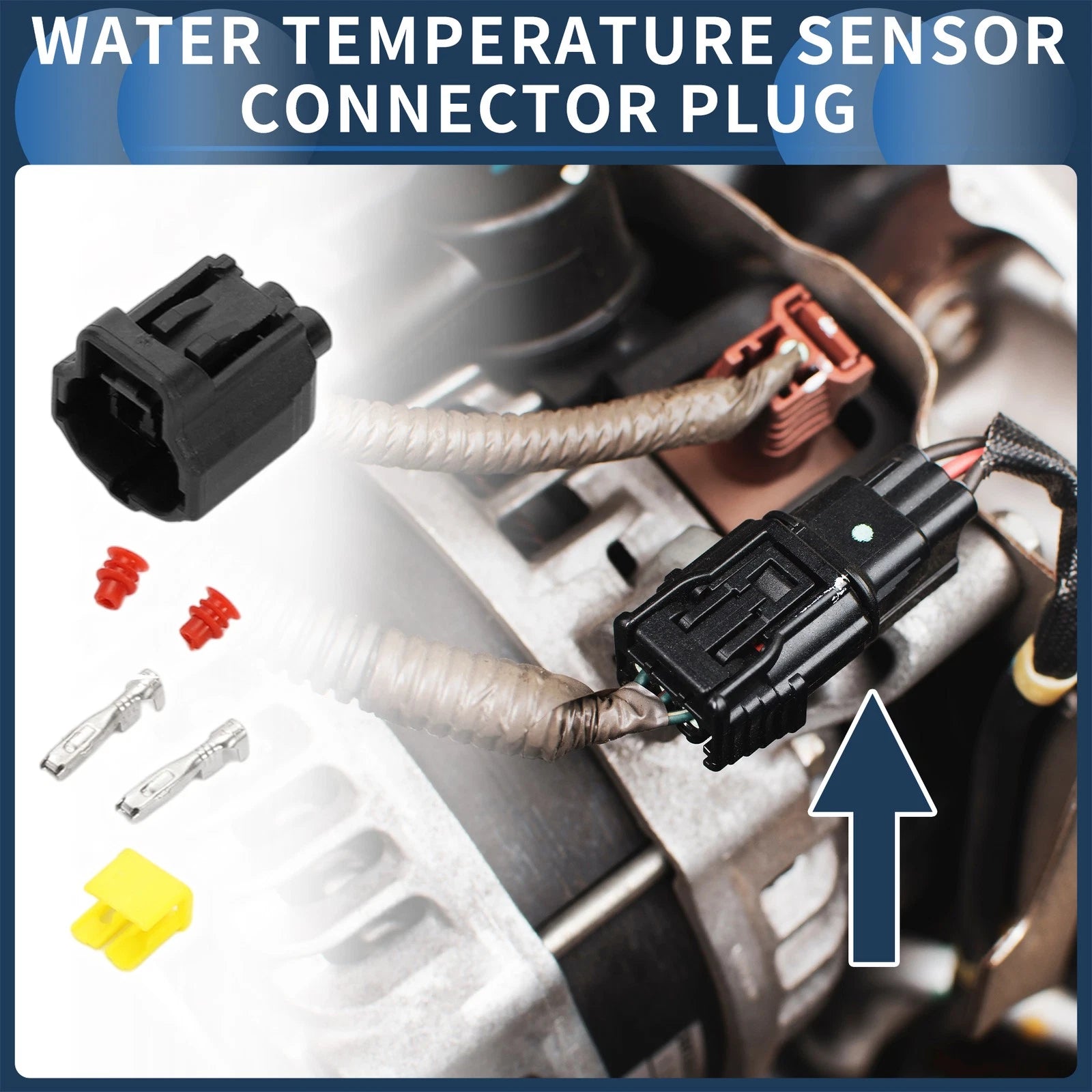 2 Pin Water Temperature Sensor Connector Plug for Honda 