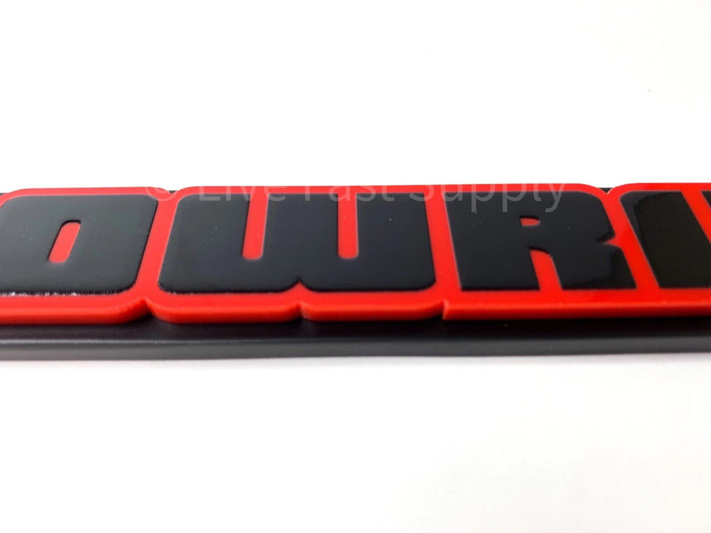 Matte Black License Plate Frame Premium Replacement for Chevrolet (2005–2015)