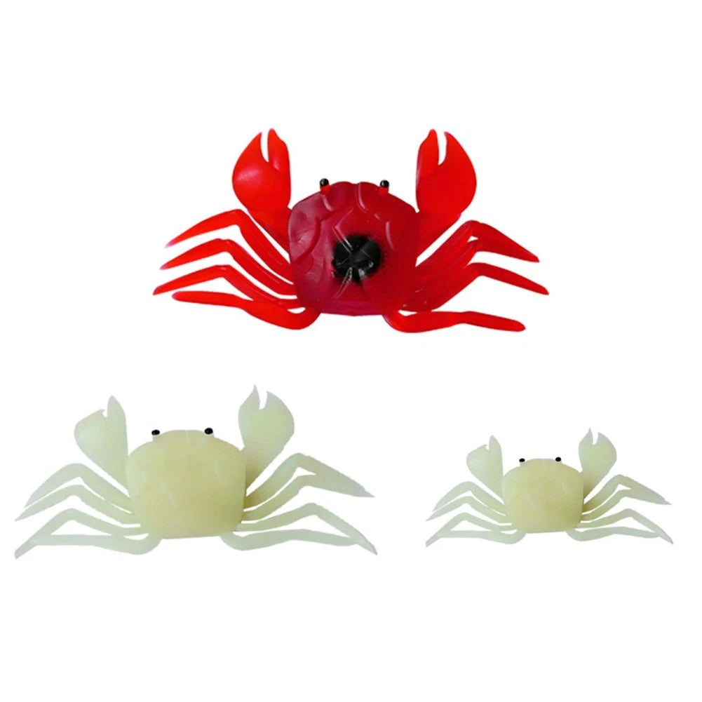 Fishing Crab Soft Lure Bait Trap 7cm/14cm (White/Red)