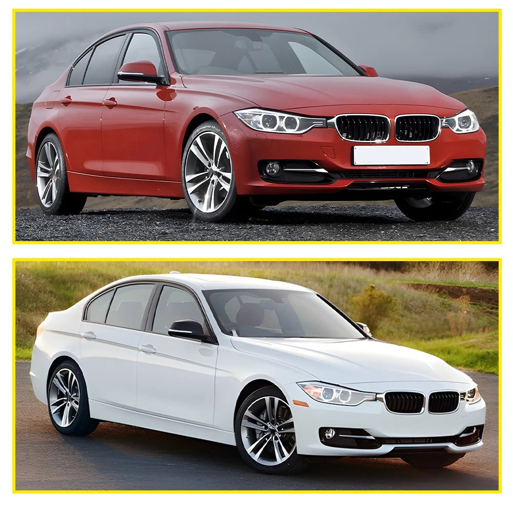 Front Bumper Fog Light Grille with Trim for BMW 3 Series (2012–2015)