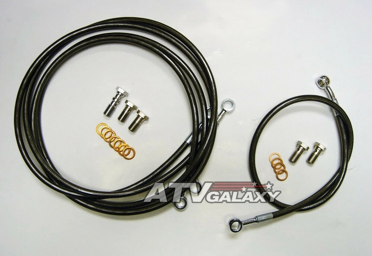 Streamline Front & Rear Brake Lines Steel for Yamaha Raptor 700 (All Years)